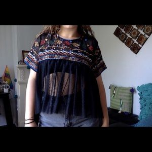 😍 Sheer Lace Baby Doll Top from Nasty Gal 😍